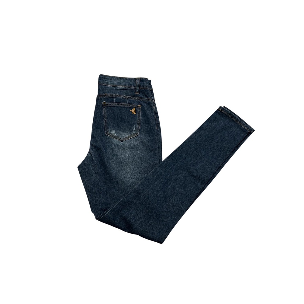 VIP Jeans Skinny Denim Womens 7 Dark Blue New Versatile Collection High Rise